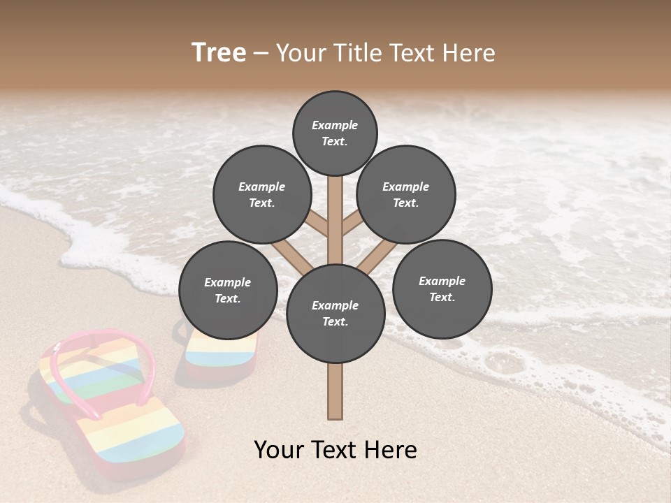 Sandals Beach Flops PowerPoint Template