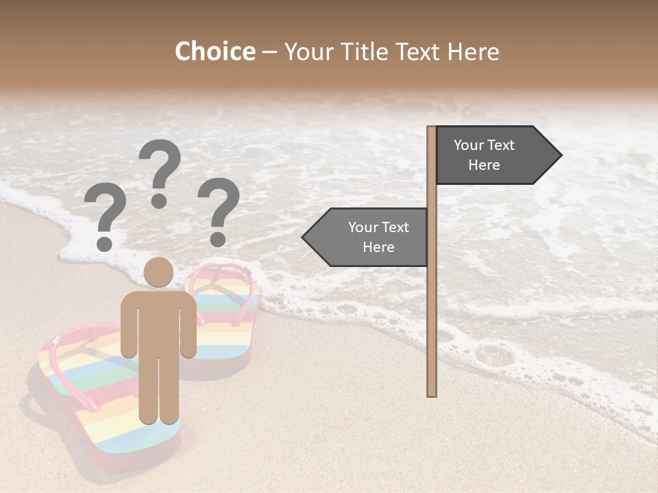 Sandals Beach Flops PowerPoint Template