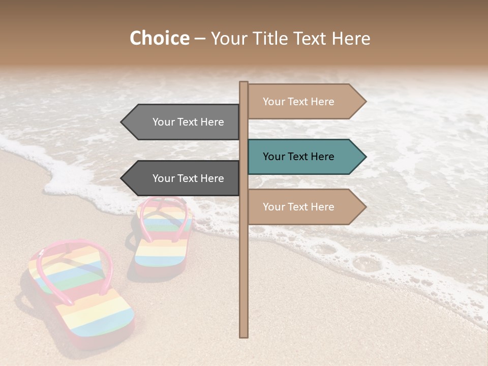 Sandals Beach Flops PowerPoint Template