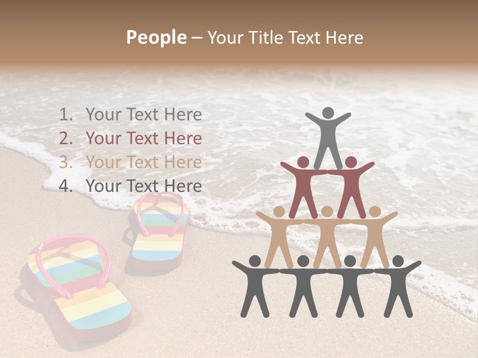 Sandals Beach Flops PowerPoint Template