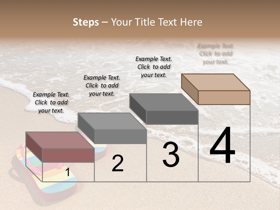 Sandals Beach Flops PowerPoint Template