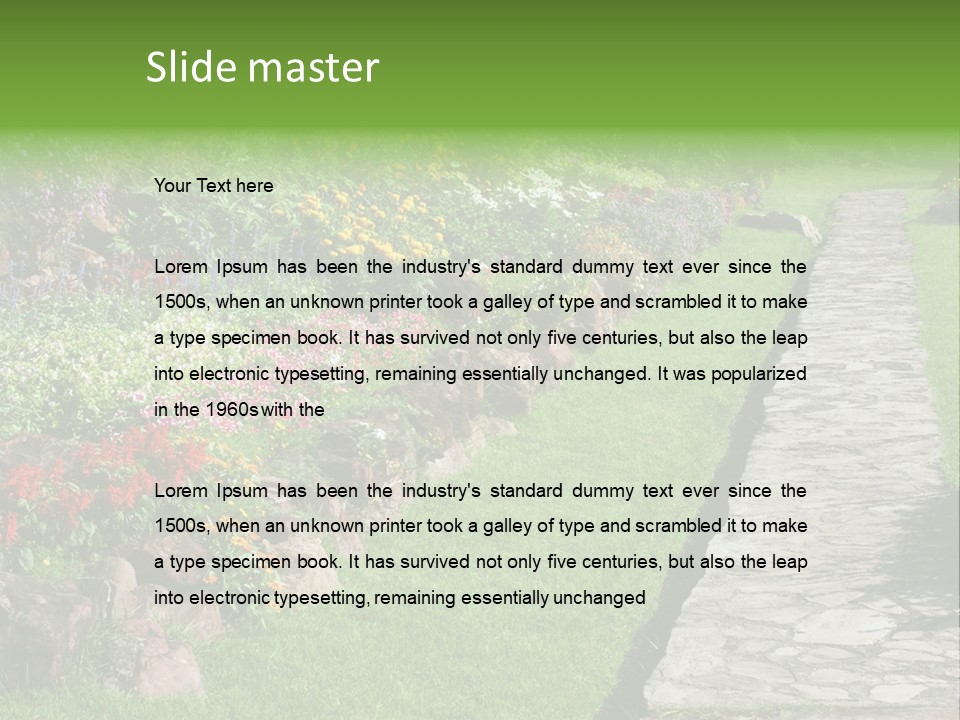 Day Landscape Freshness PowerPoint Template
