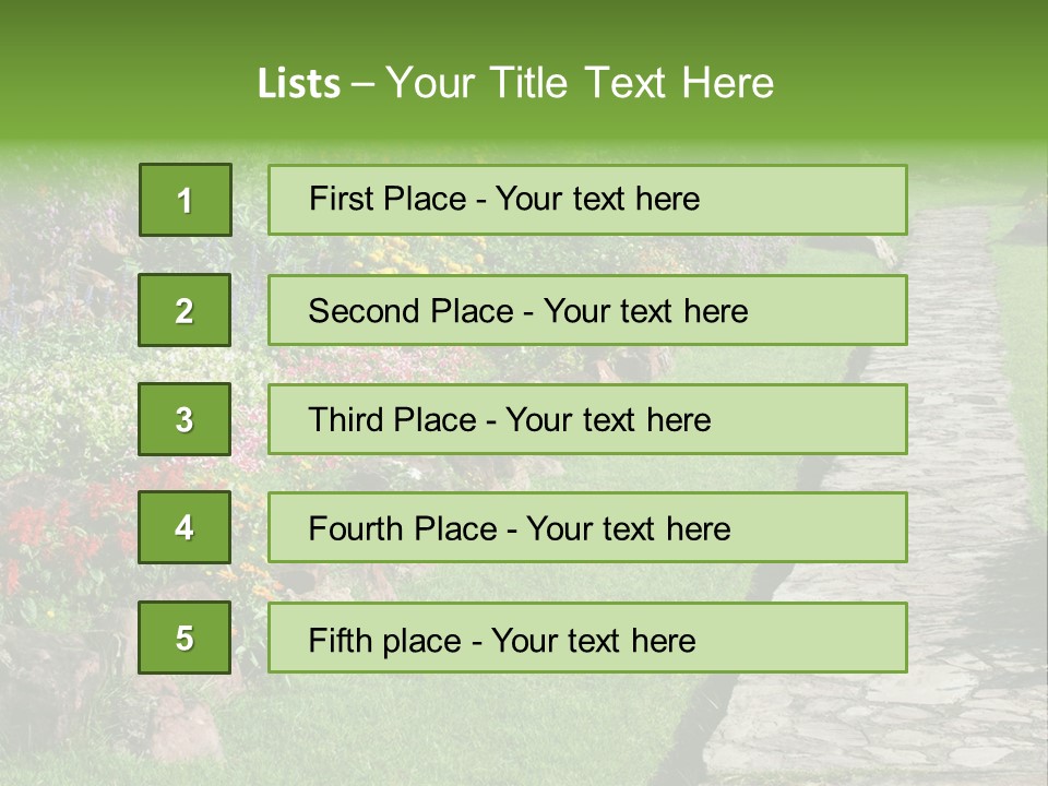 Day Landscape Freshness PowerPoint Template