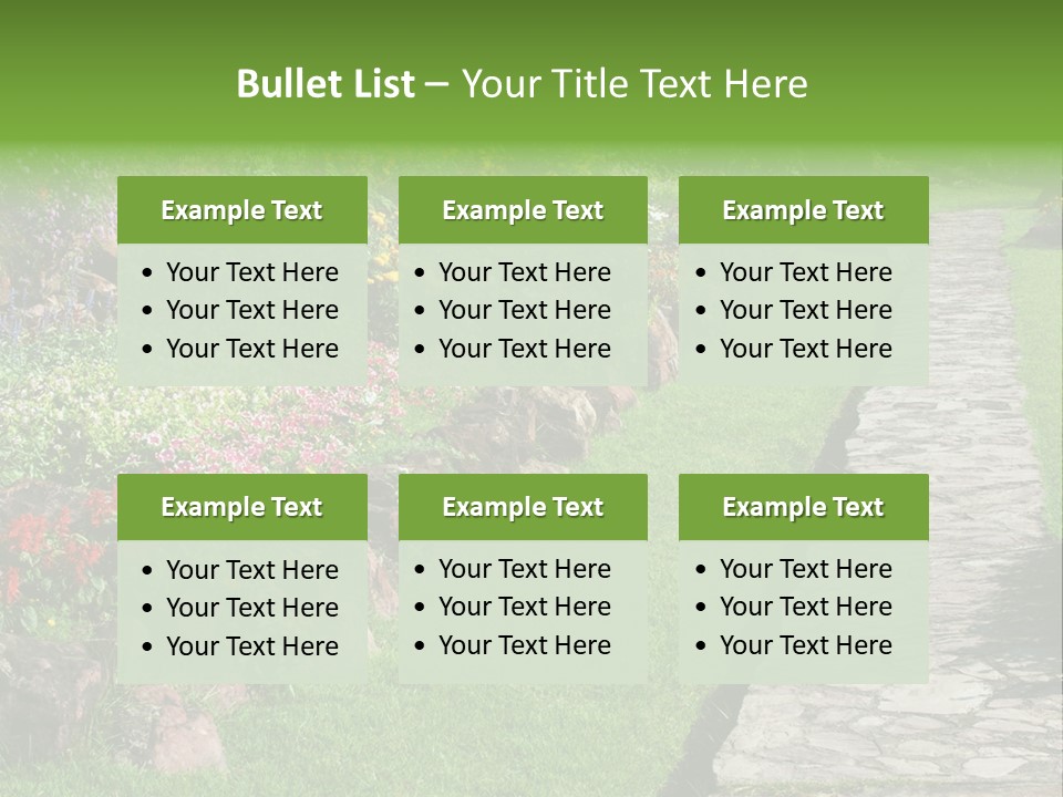 Day Landscape Freshness PowerPoint Template