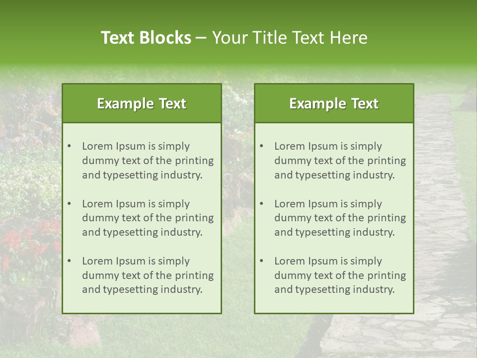 Day Landscape Freshness PowerPoint Template