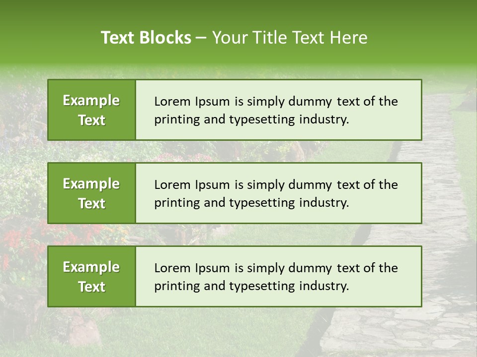 Day Landscape Freshness PowerPoint Template