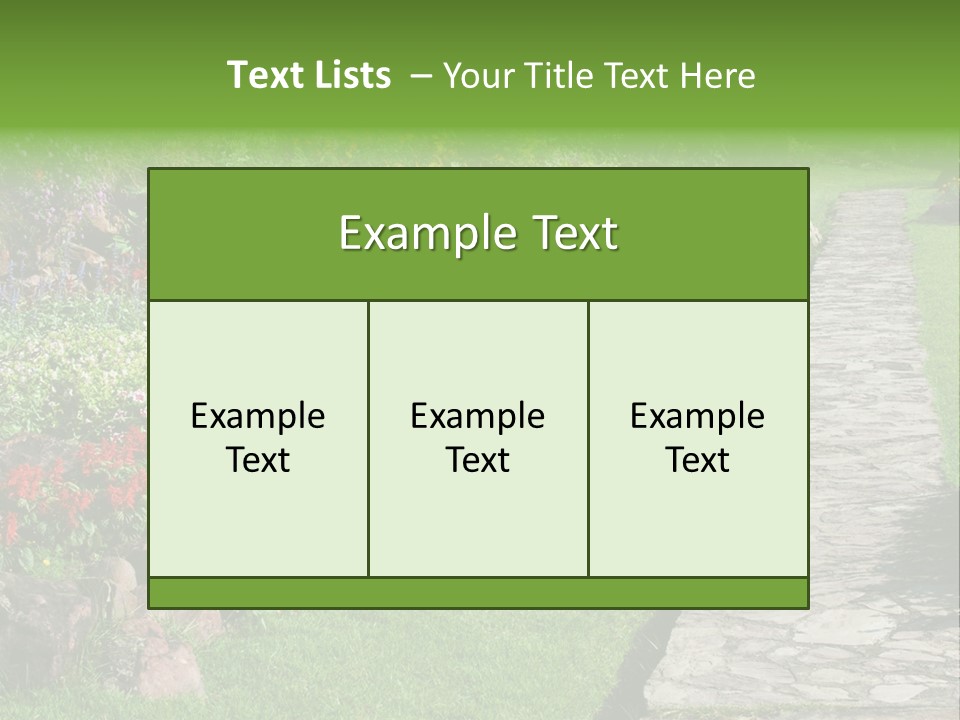 Day Landscape Freshness PowerPoint Template