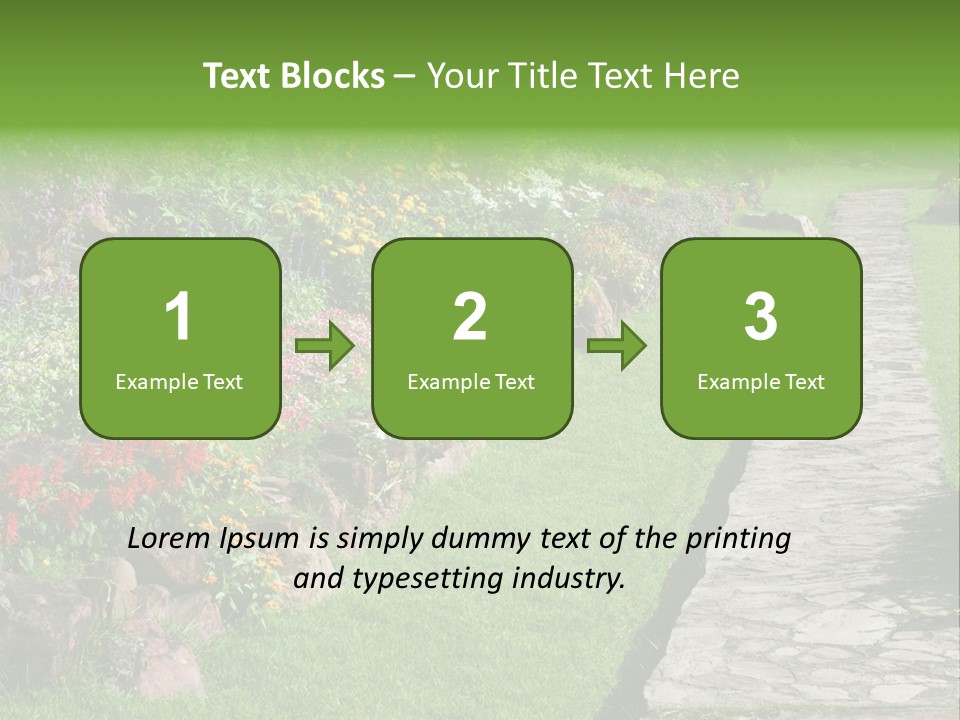 Day Landscape Freshness PowerPoint Template