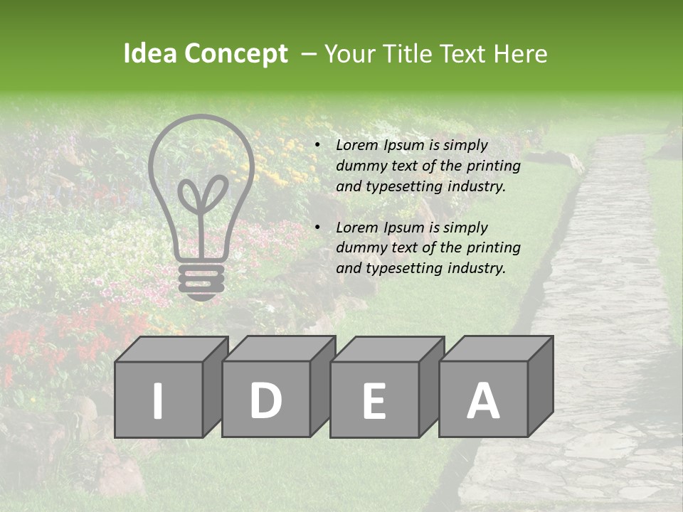 Day Landscape Freshness PowerPoint Template