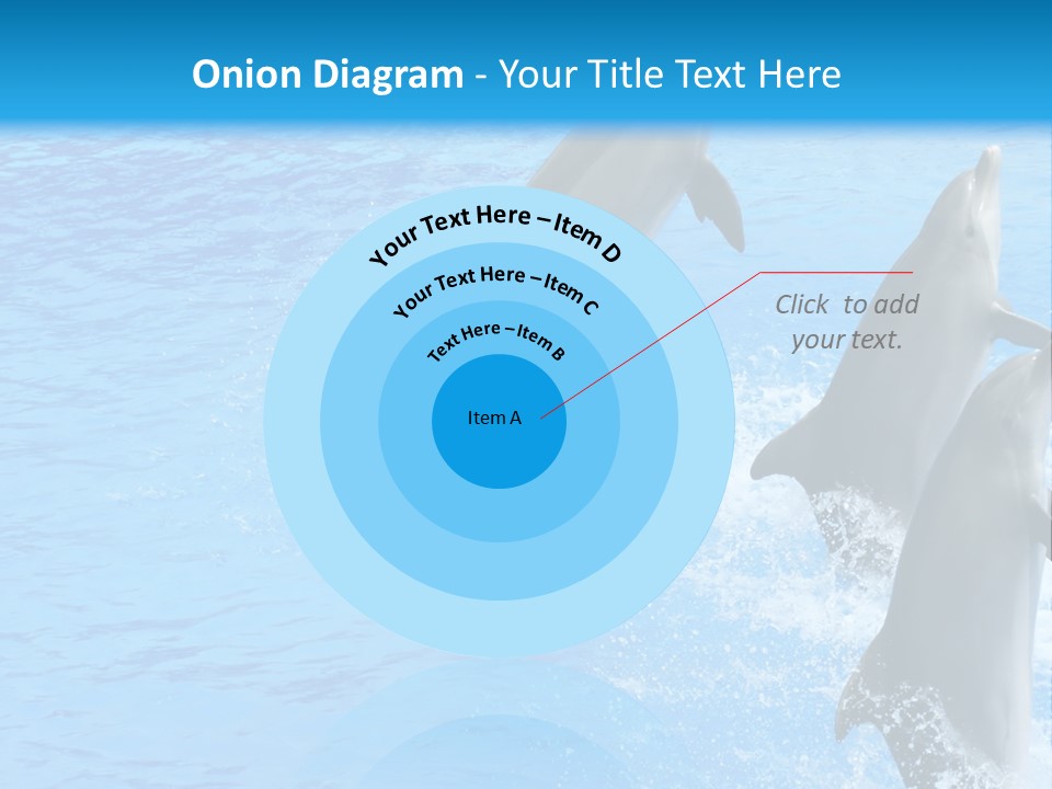 Water Dolphin Jump PowerPoint Template