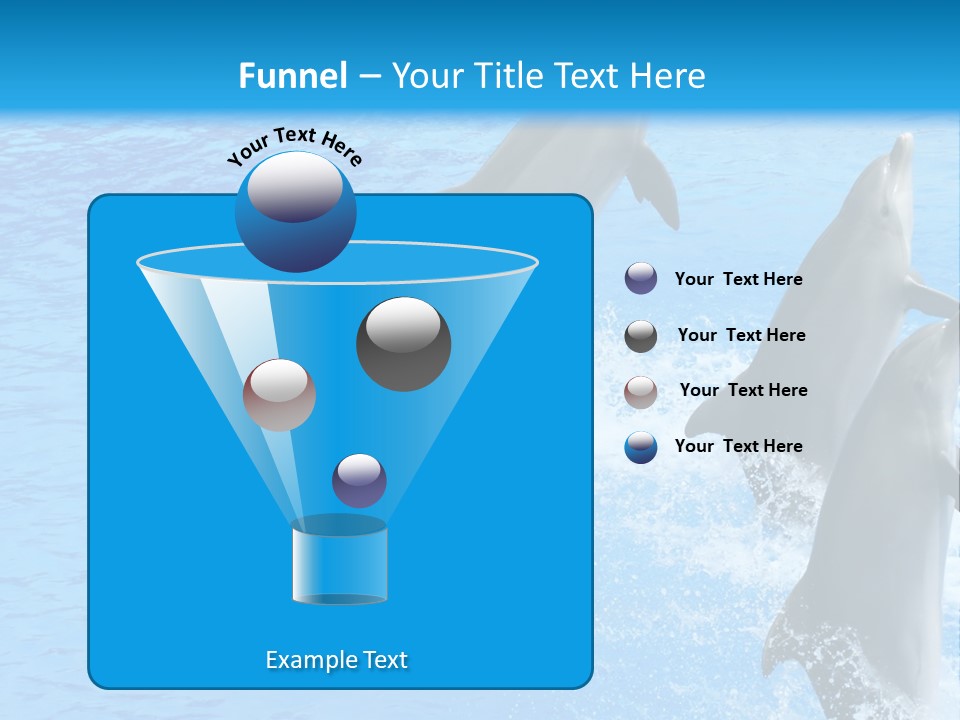 Water Dolphin Jump PowerPoint Template