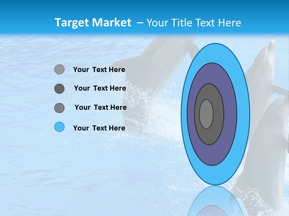 Water Dolphin Jump PowerPoint Template