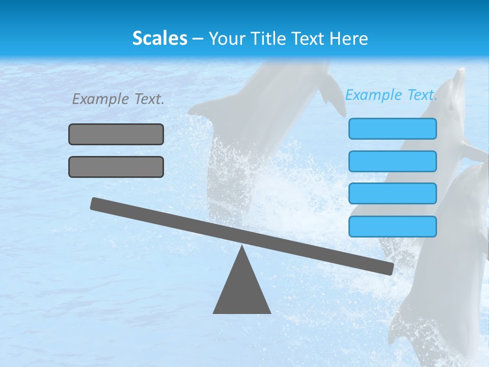 Water Dolphin Jump PowerPoint Template