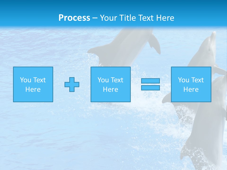 Water Dolphin Jump PowerPoint Template