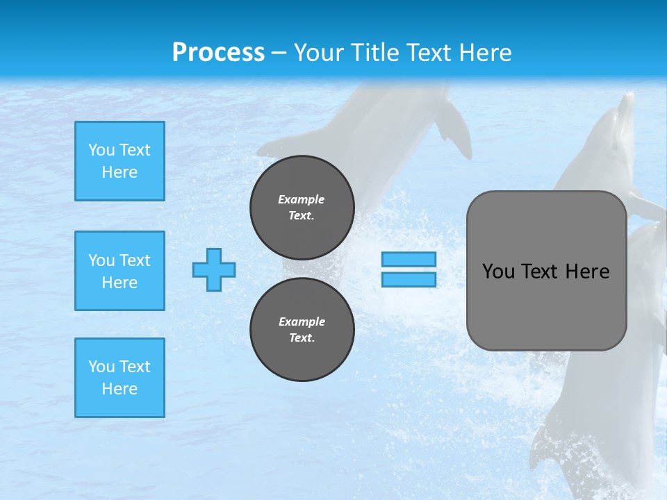 Water Dolphin Jump PowerPoint Template