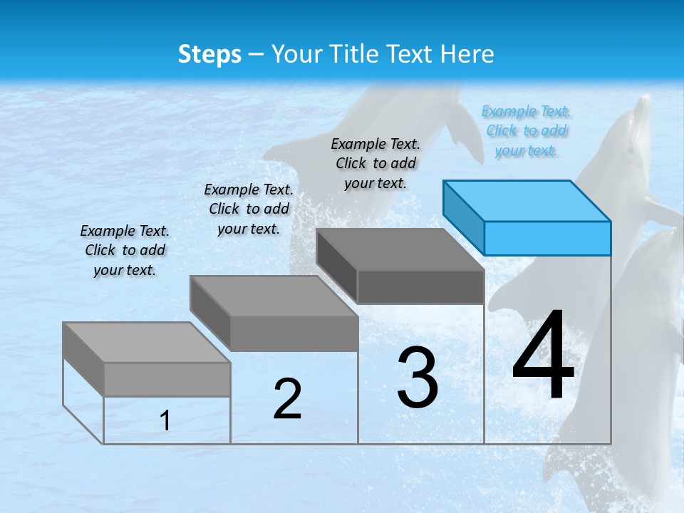 Water Dolphin Jump PowerPoint Template