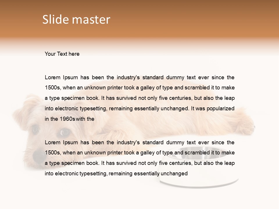 Pet Dish Tongue PowerPoint Template