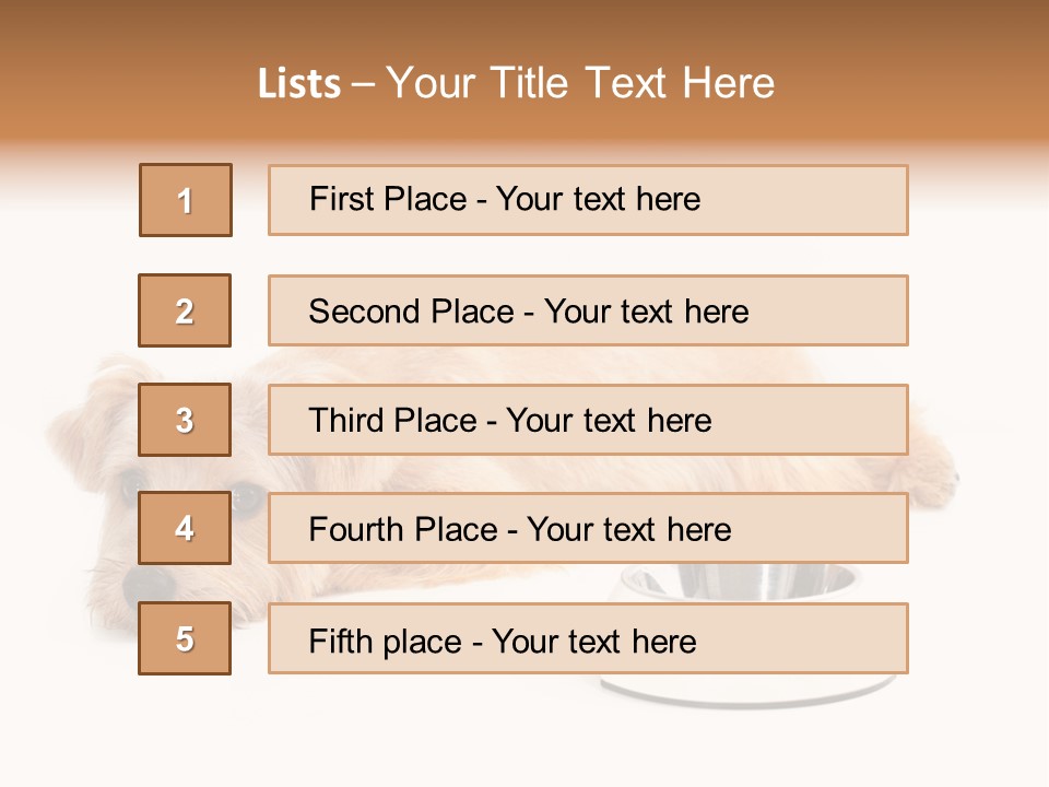Pet Dish Tongue PowerPoint Template