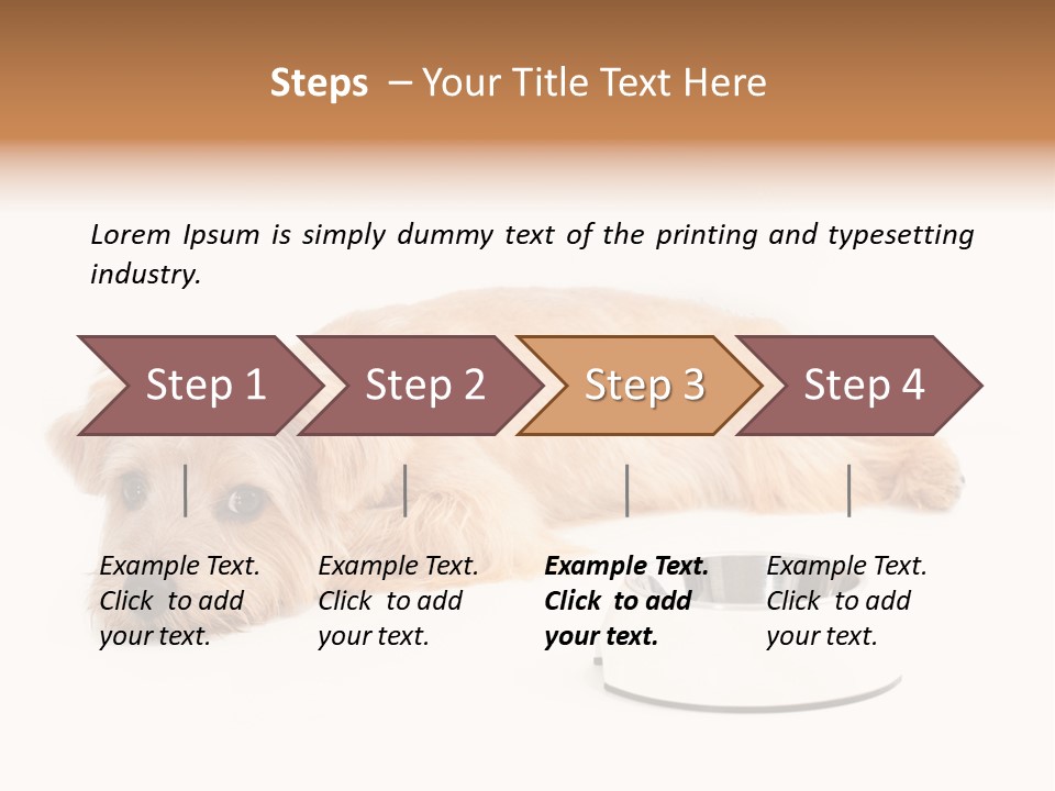 Pet Dish Tongue PowerPoint Template