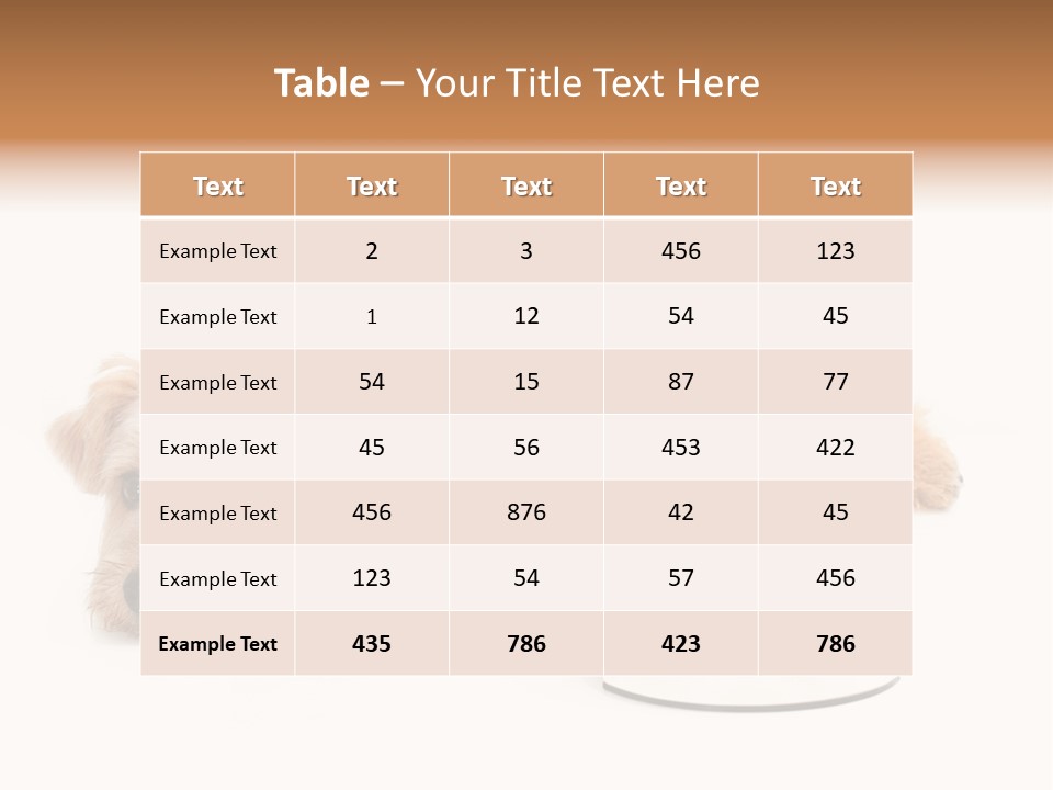 Pet Dish Tongue PowerPoint Template