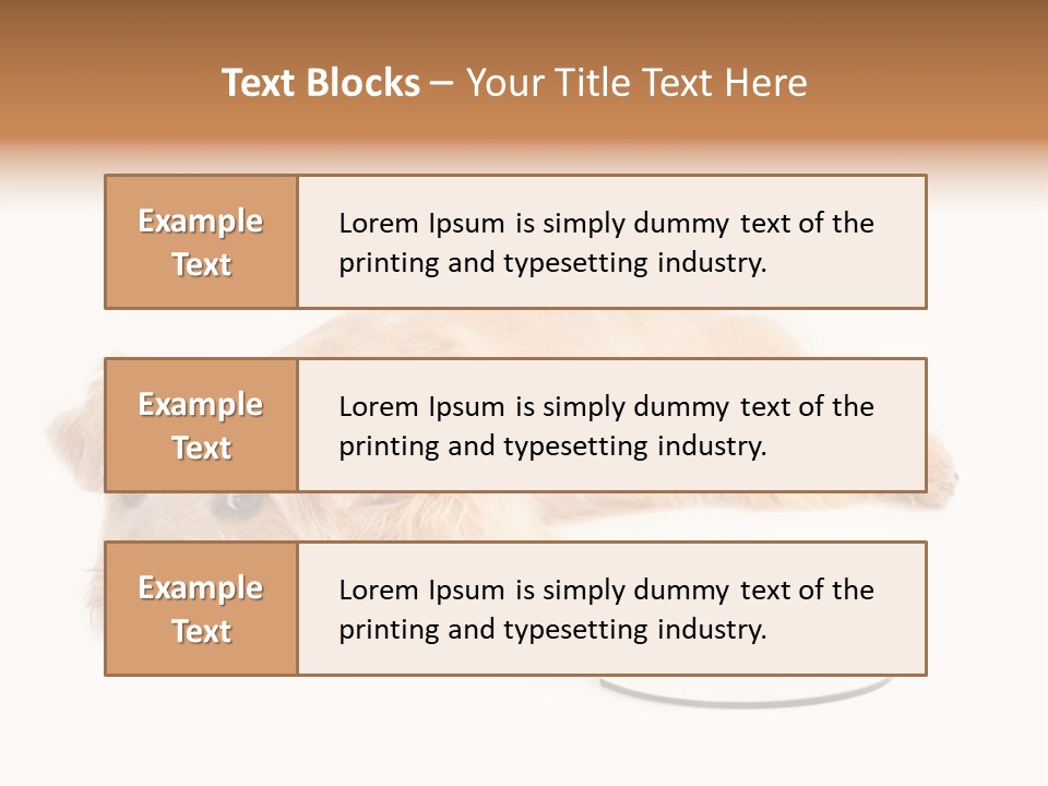 Pet Dish Tongue PowerPoint Template