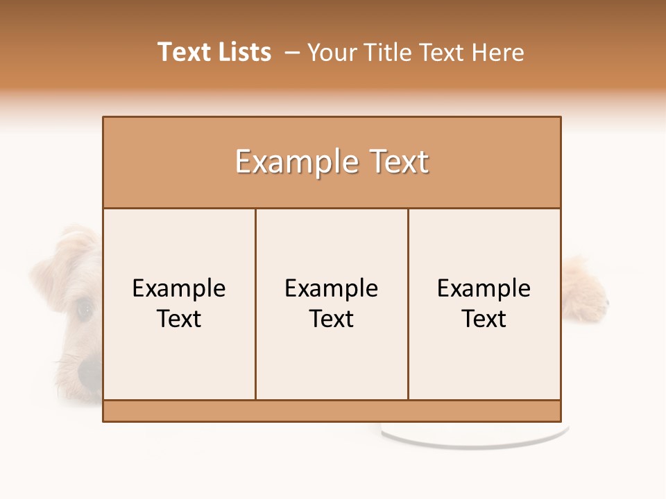 Pet Dish Tongue PowerPoint Template