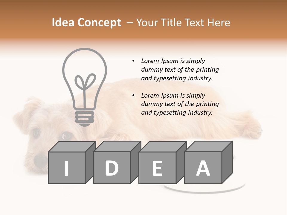 Pet Dish Tongue PowerPoint Template