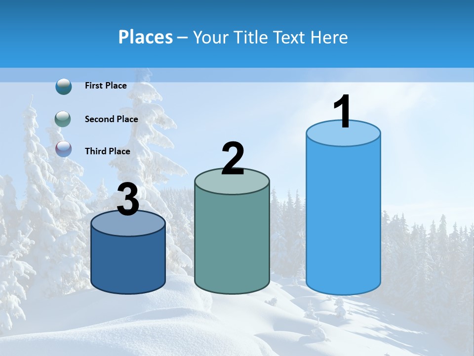 Mountain Freeze Shadow PowerPoint Template
