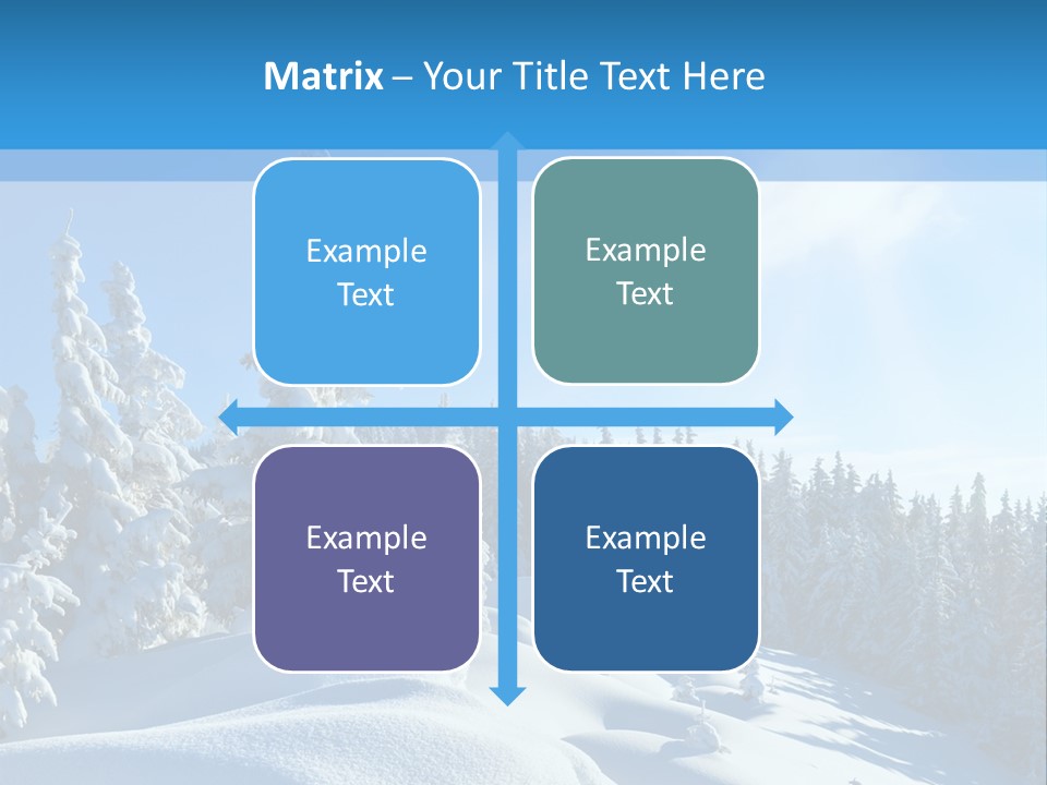 Mountain Freeze Shadow PowerPoint Template