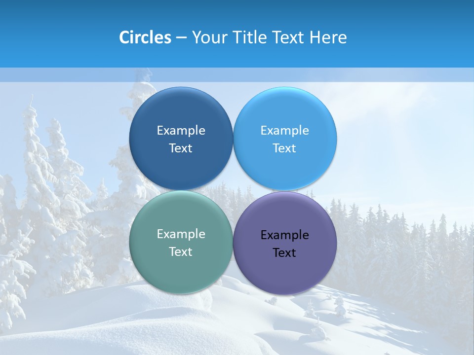 Mountain Freeze Shadow PowerPoint Template