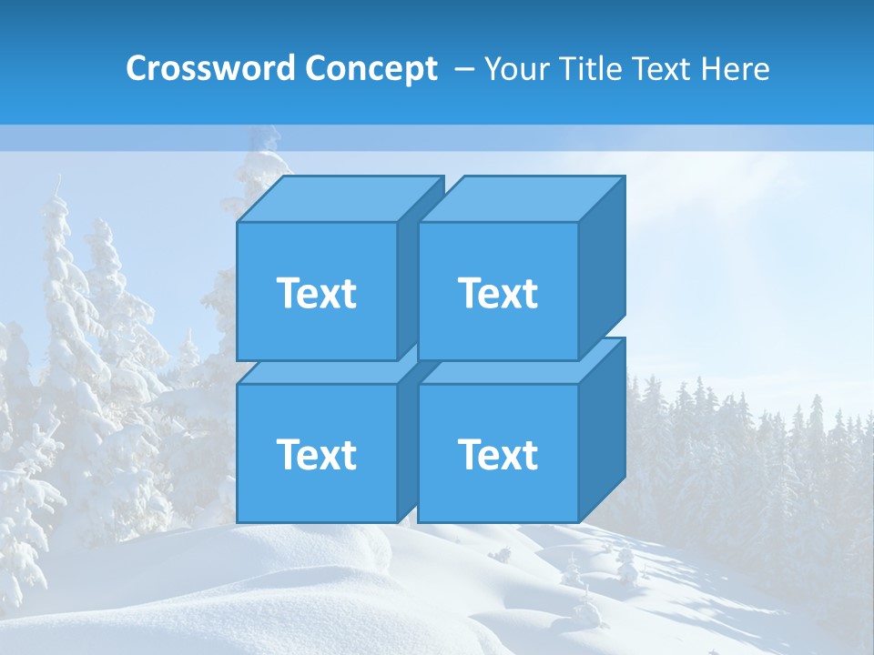 Mountain Freeze Shadow PowerPoint Template