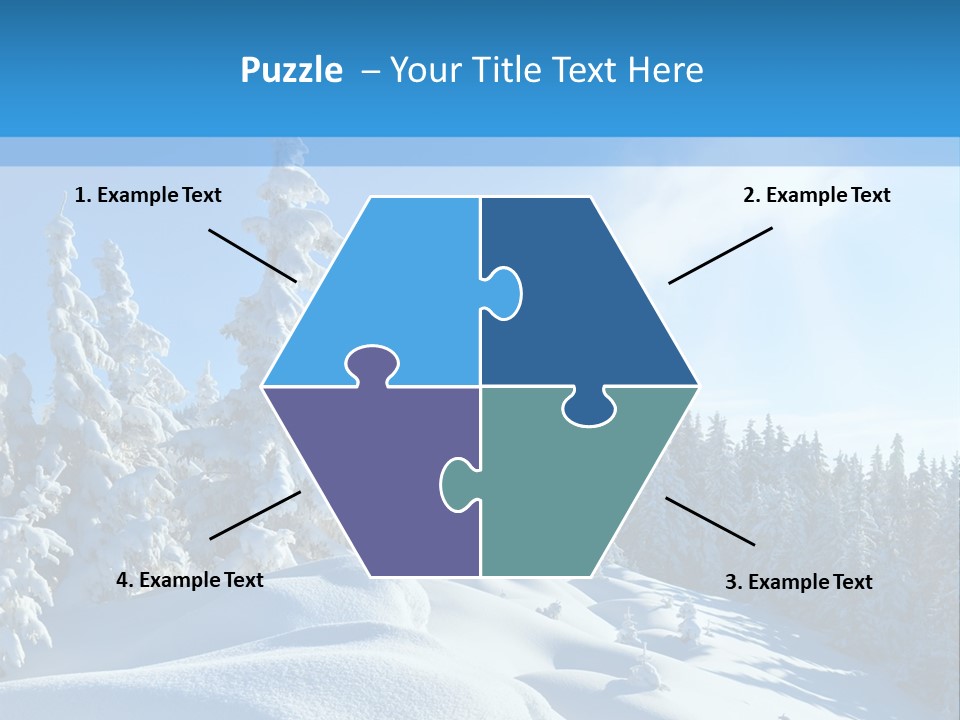 Mountain Freeze Shadow PowerPoint Template