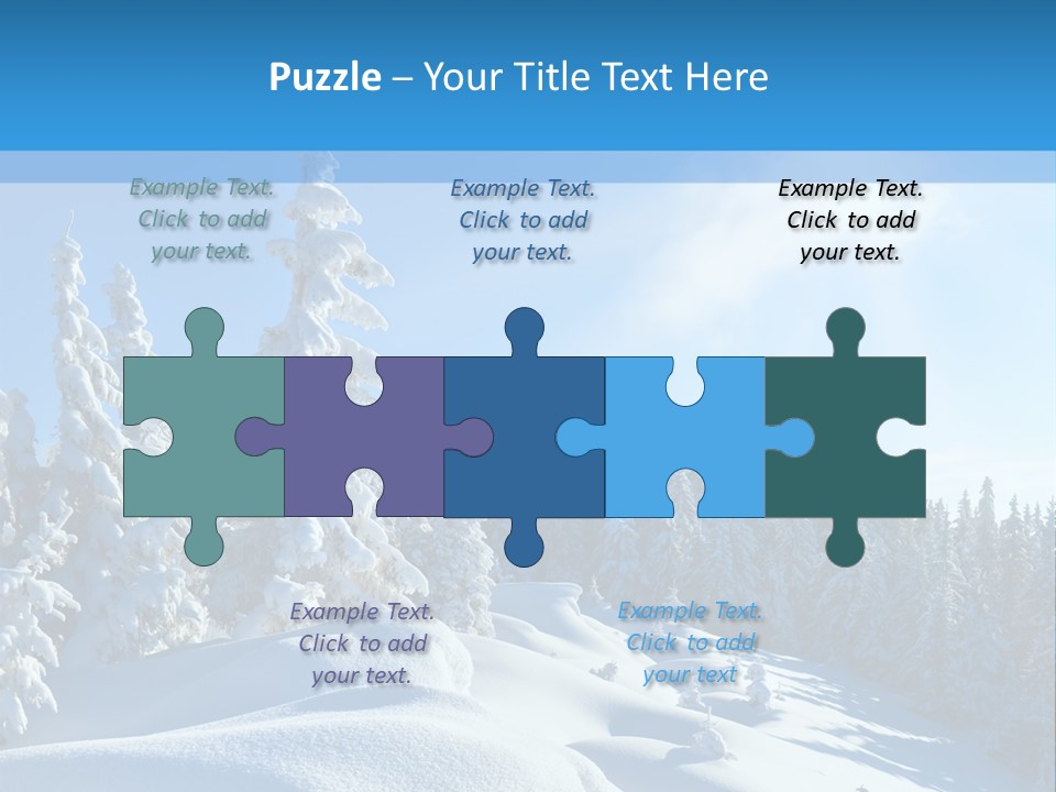 Mountain Freeze Shadow PowerPoint Template