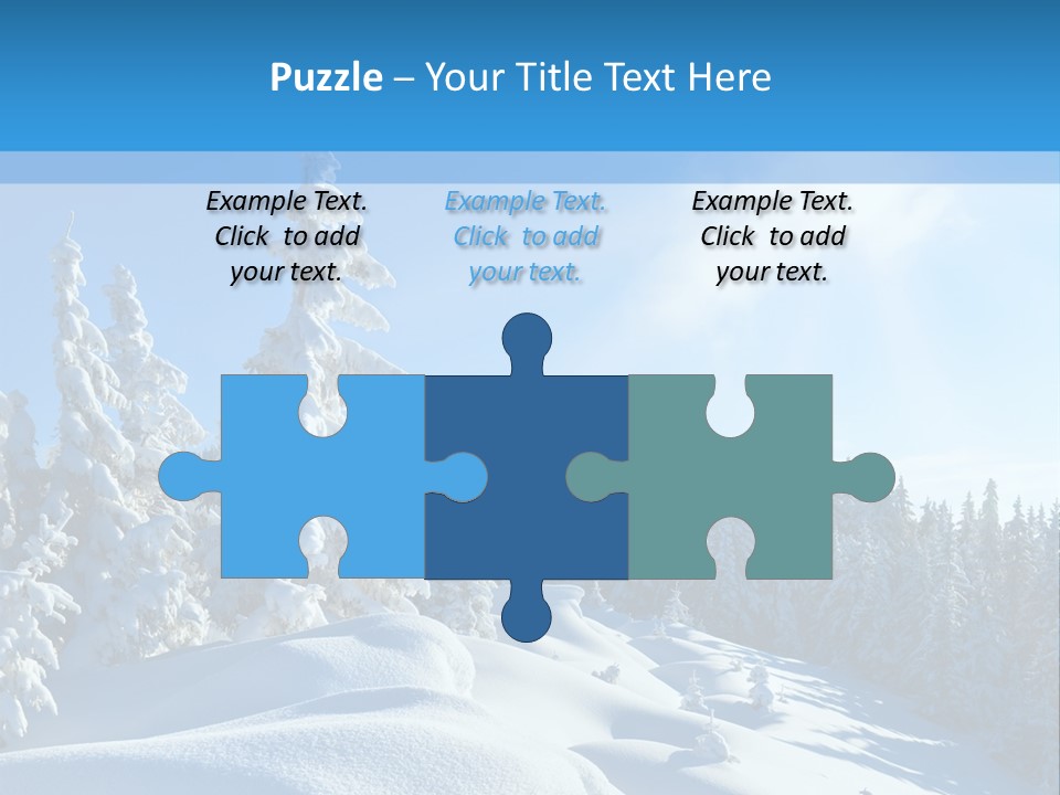 Mountain Freeze Shadow PowerPoint Template