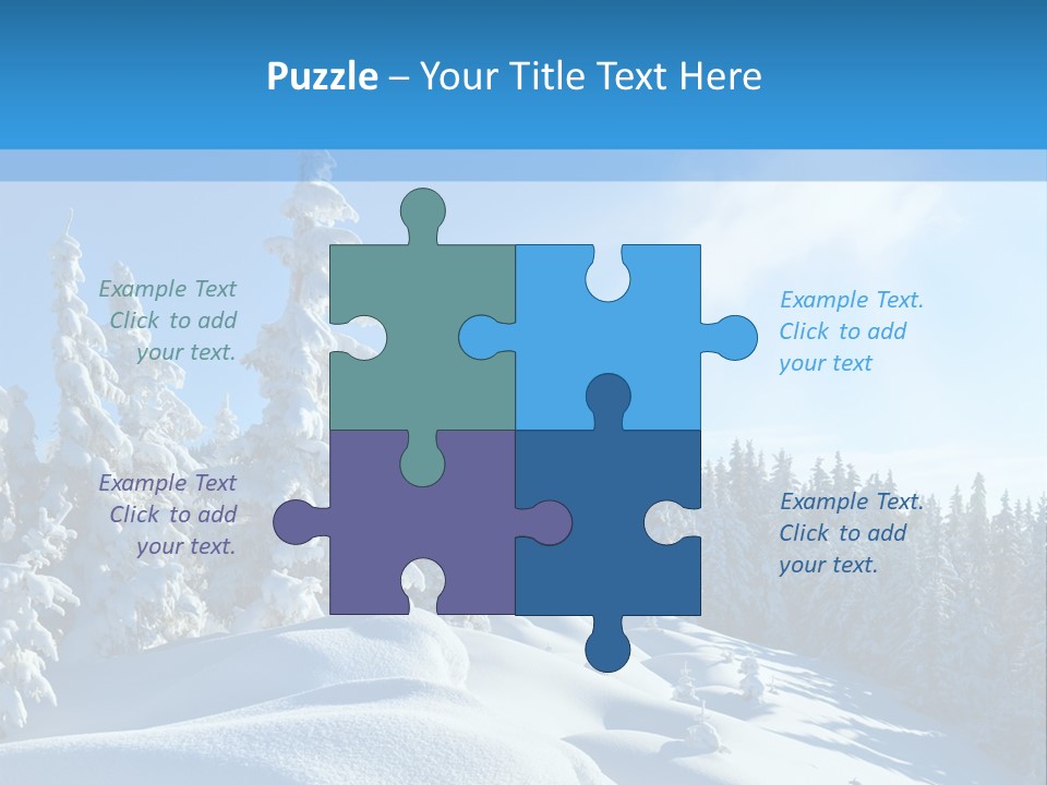 Mountain Freeze Shadow PowerPoint Template