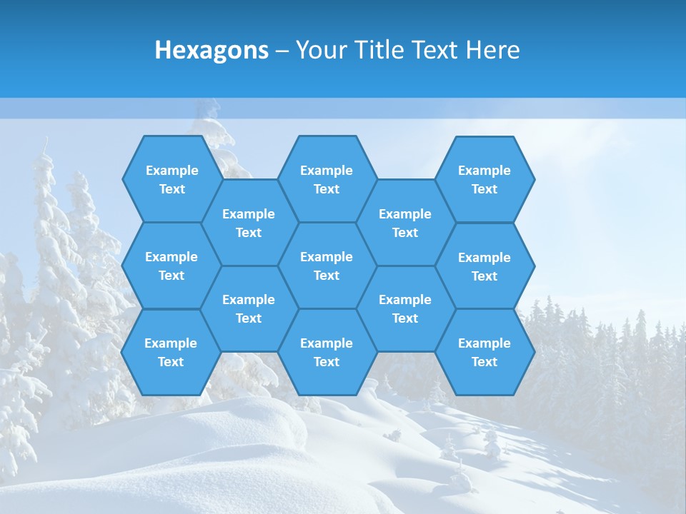 Mountain Freeze Shadow PowerPoint Template