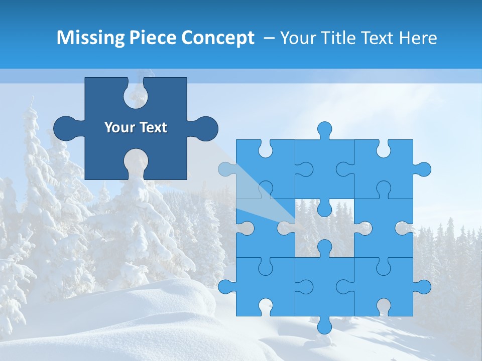 Mountain Freeze Shadow PowerPoint Template