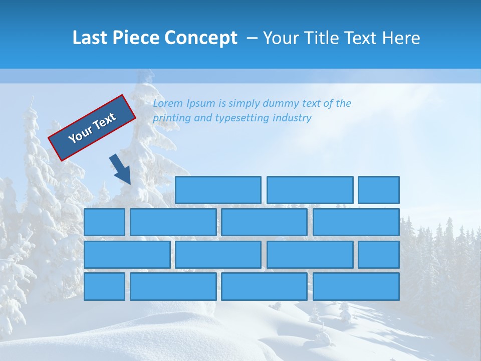 Mountain Freeze Shadow PowerPoint Template
