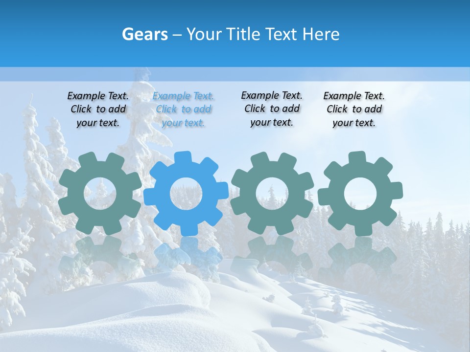 Mountain Freeze Shadow PowerPoint Template