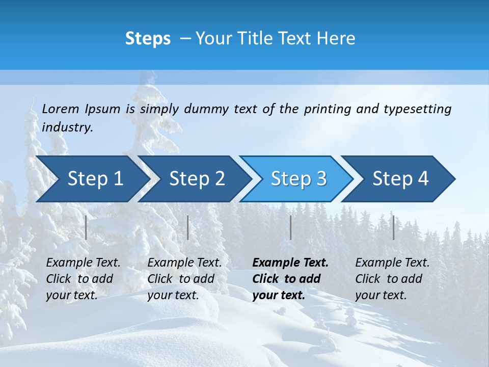 Mountain Freeze Shadow PowerPoint Template