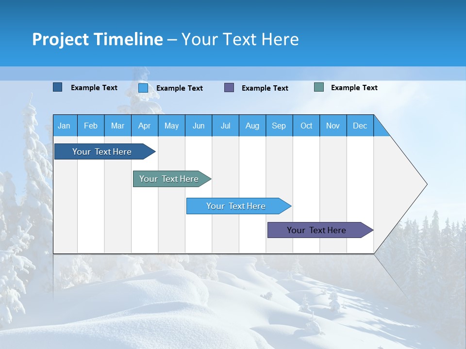 Mountain Freeze Shadow PowerPoint Template