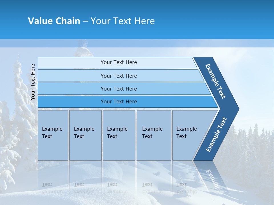 Mountain Freeze Shadow PowerPoint Template
