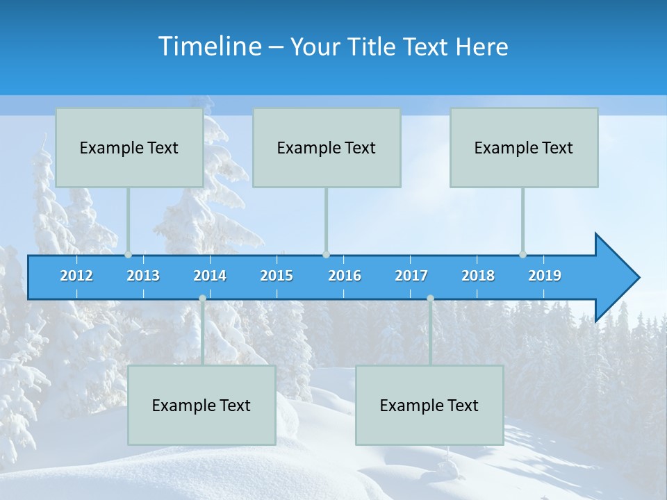 Mountain Freeze Shadow PowerPoint Template