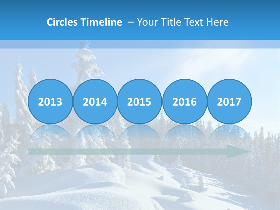 Mountain Freeze Shadow PowerPoint Template