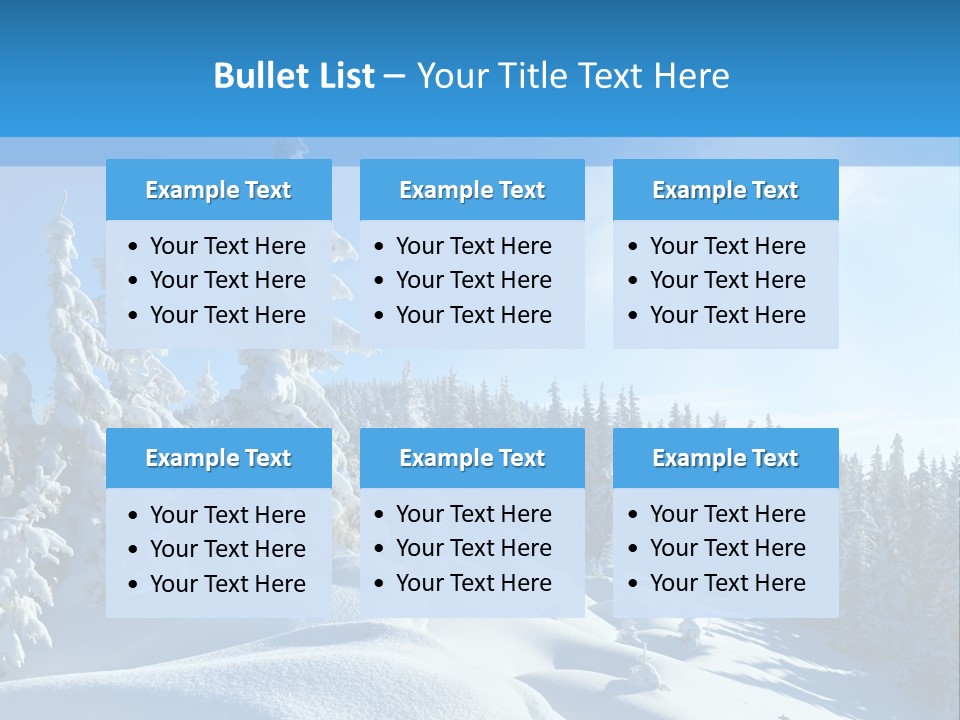 Mountain Freeze Shadow PowerPoint Template