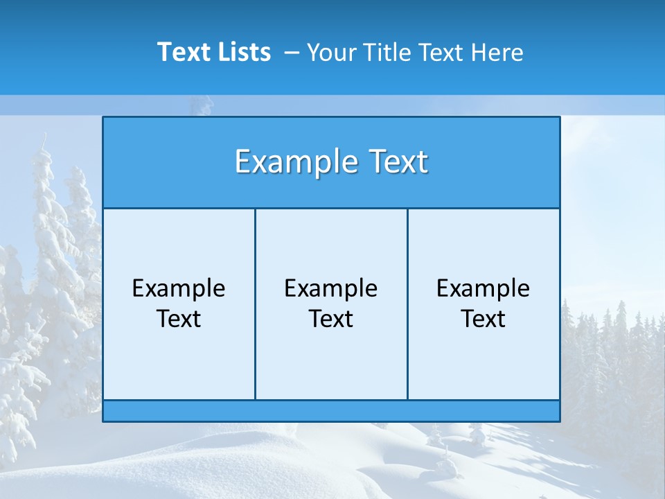 Mountain Freeze Shadow PowerPoint Template