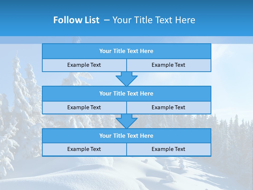 Mountain Freeze Shadow PowerPoint Template