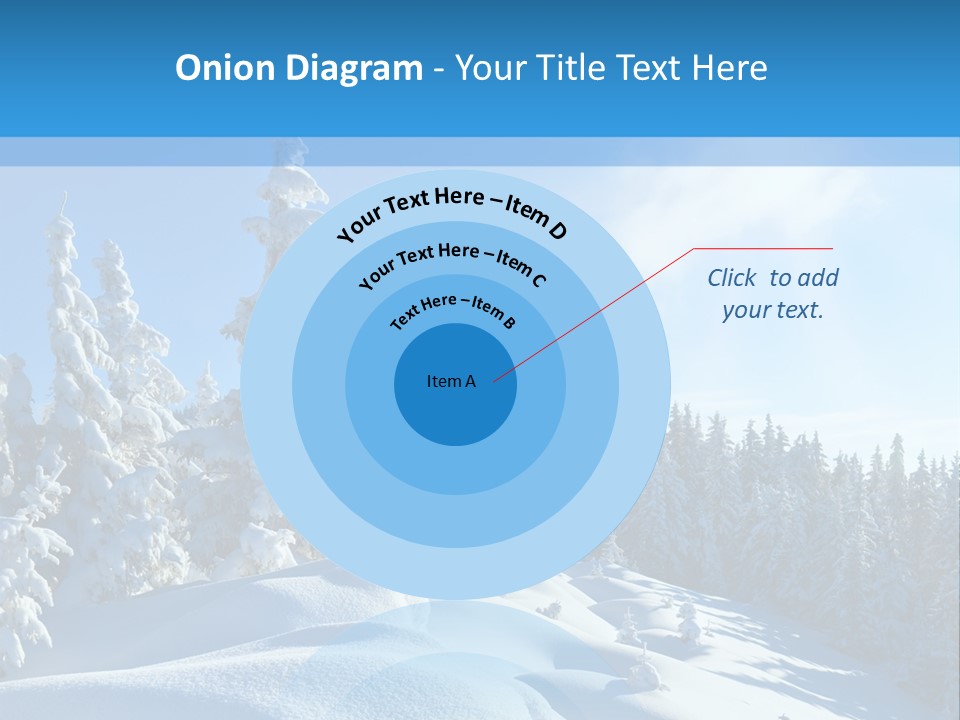 Mountain Freeze Shadow PowerPoint Template