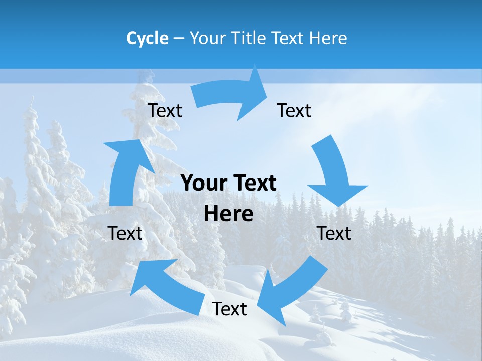 Mountain Freeze Shadow PowerPoint Template