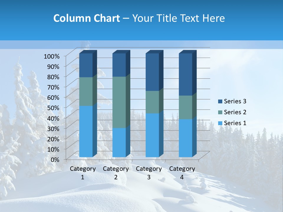 Mountain Freeze Shadow PowerPoint Template